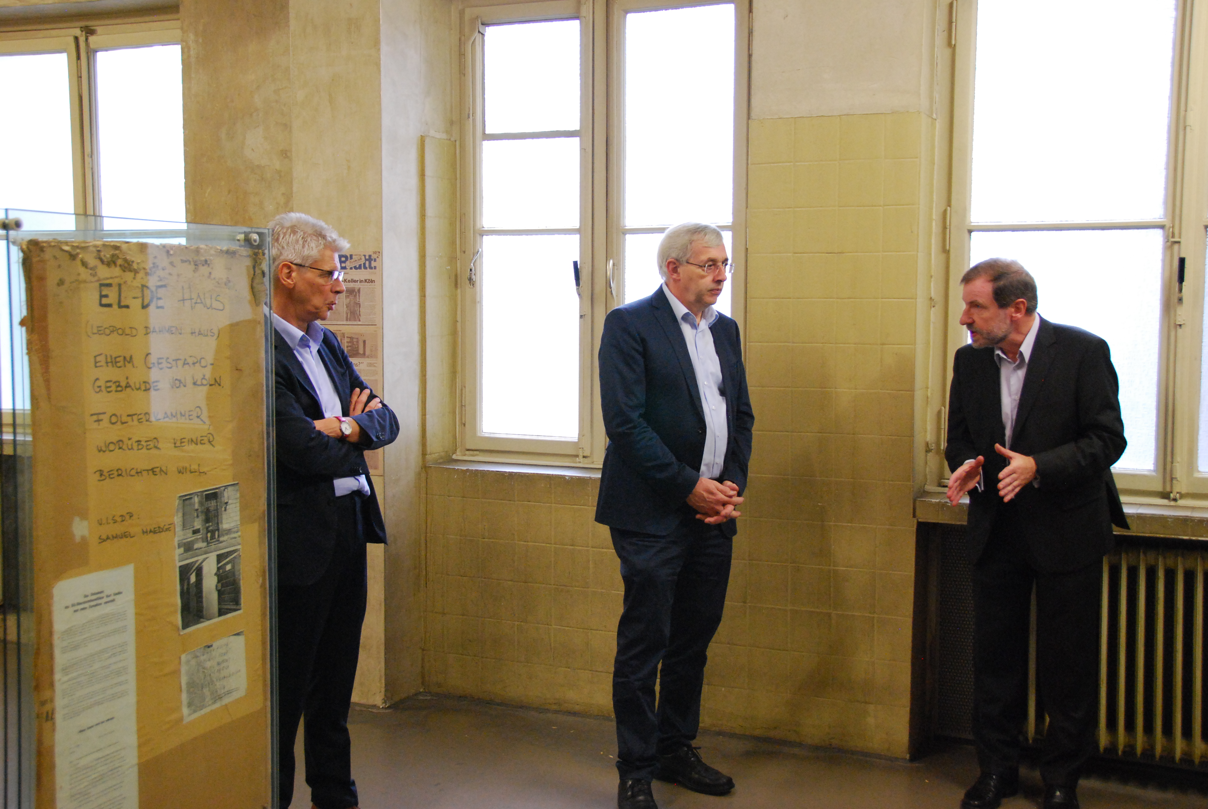 Klaus Kaiser beim Gedenkstättenbesuch im NS-Dokumentationszentrum Köln