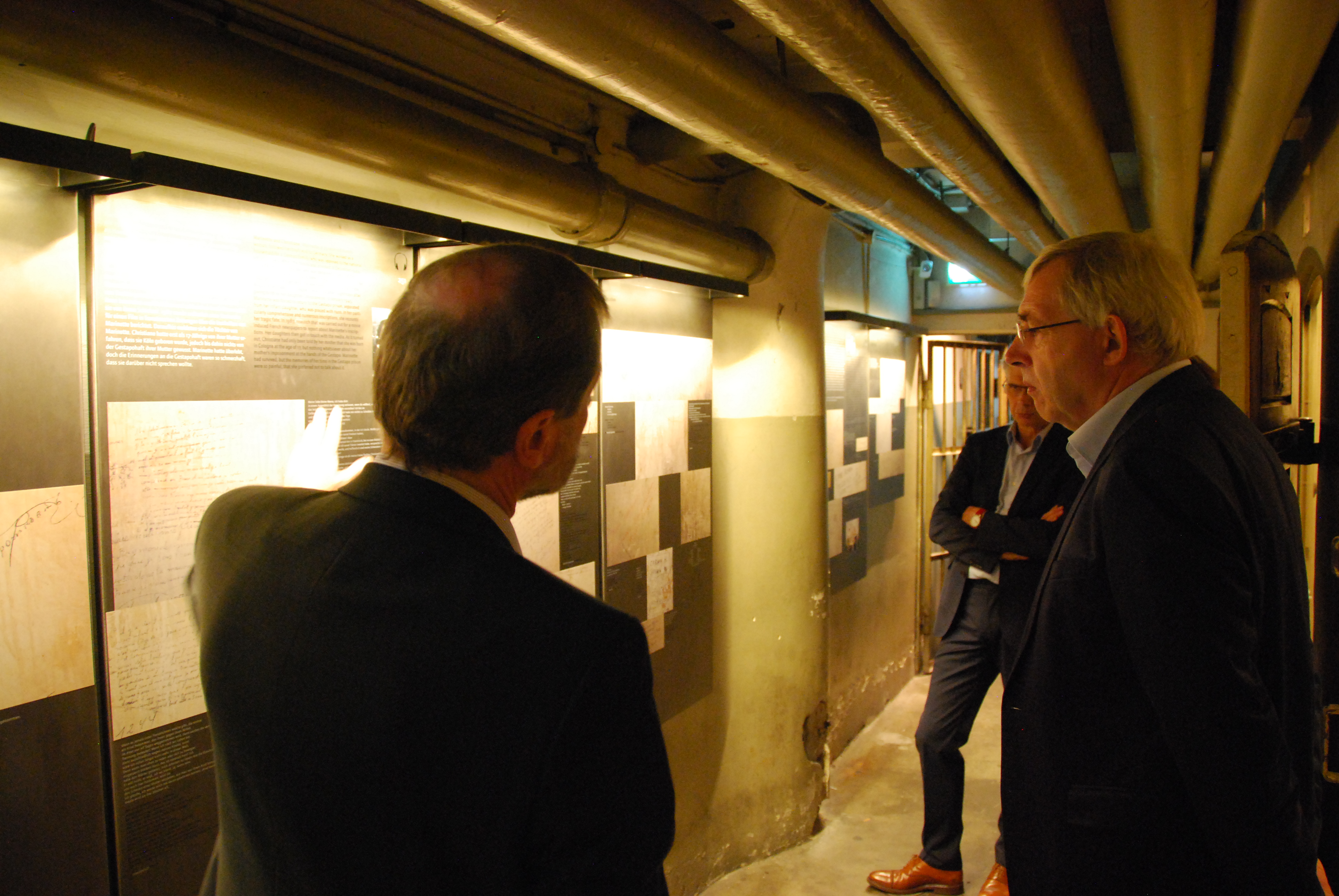 Klaus Kaiser beim Gedenkstättenbesuch im NS-Dokumentationszentrum Köln