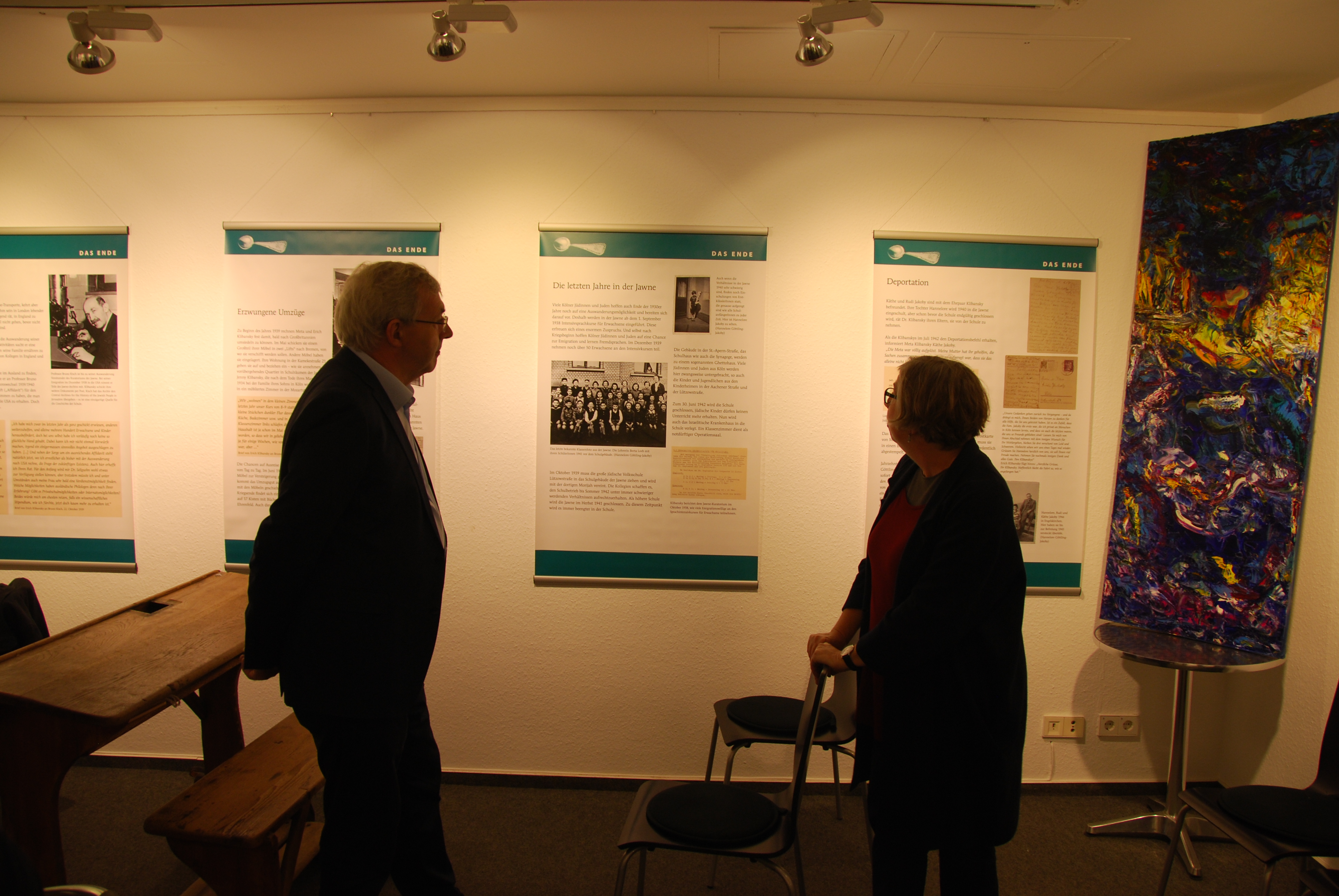 Klaus Kaiser beim Gedenkstättenbesuch beim Lern- und Gedenkort Jawne Köln