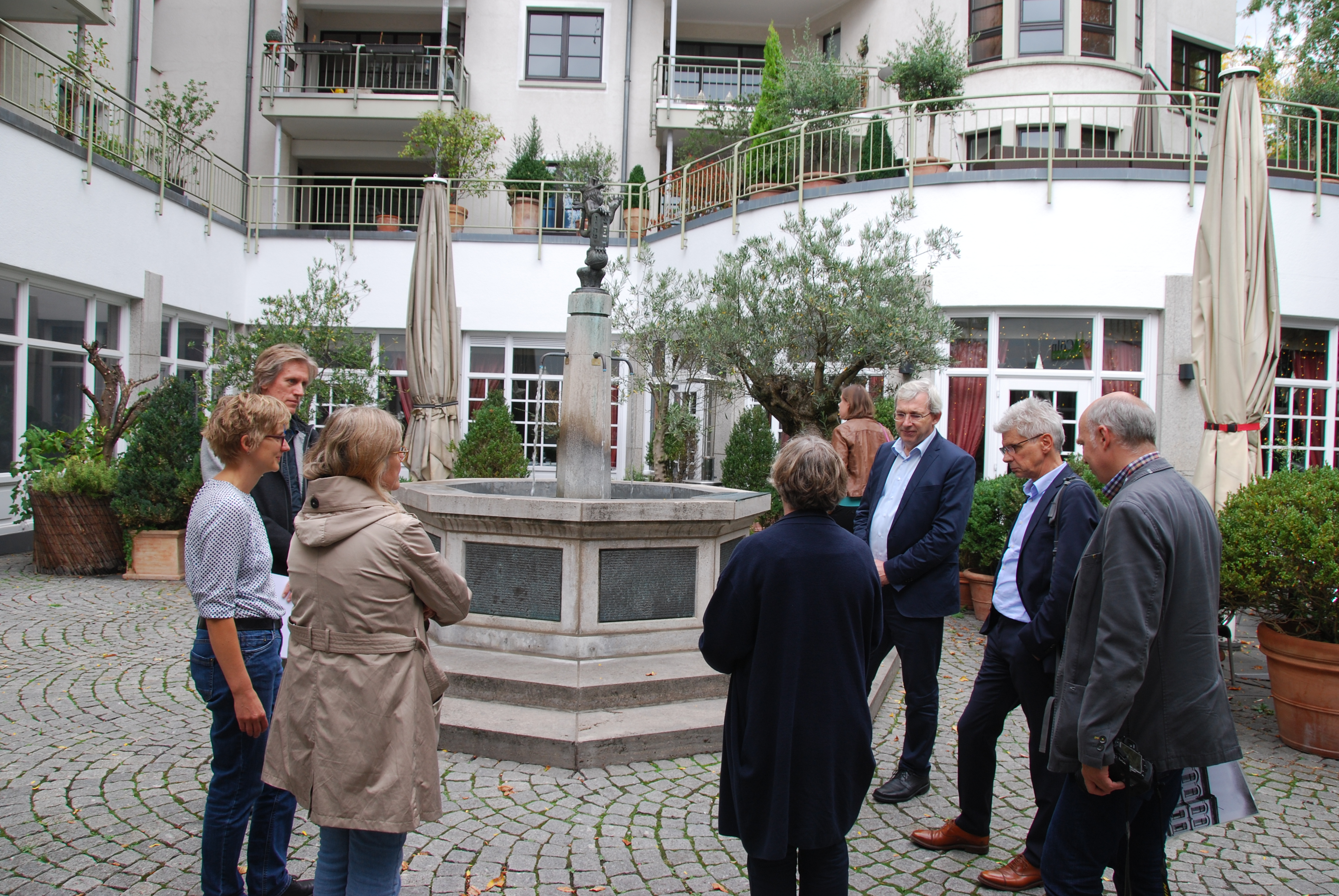  Klaus Kaiser beim Gedenkstättenbesuch beim Lern- und Gedenkort Jawne Köln