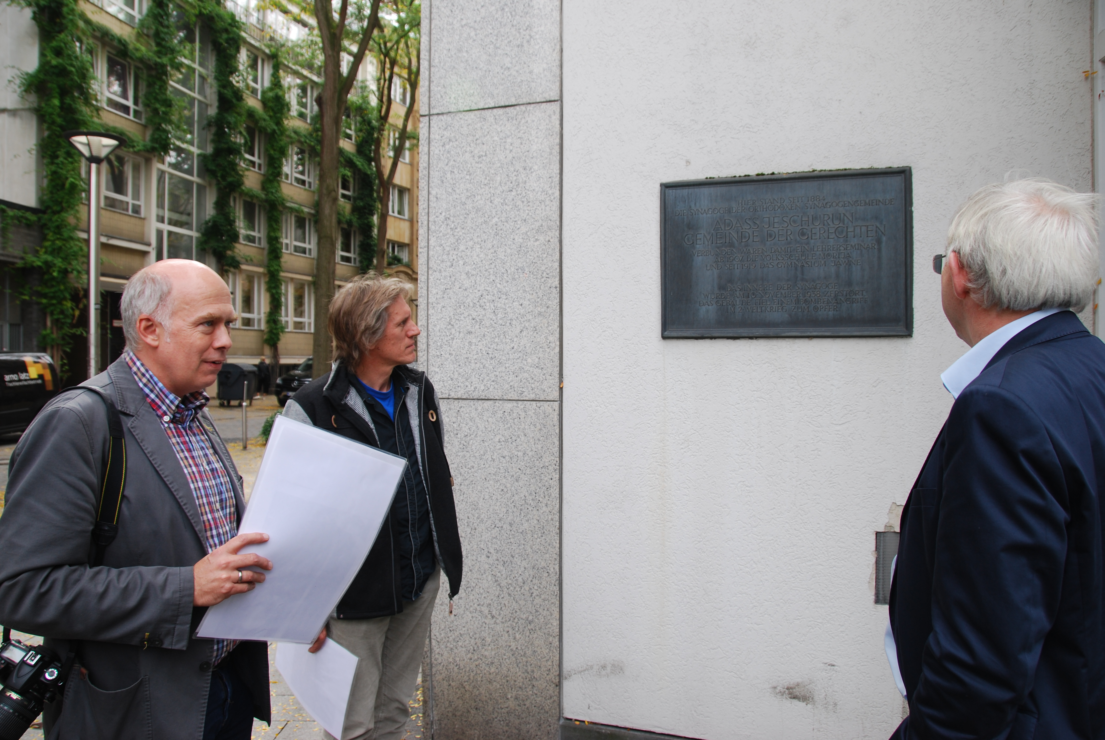 Klaus Kaiser beim Gedenkstättenbesuch beim Lern- und Gedenkort Jawne Köln