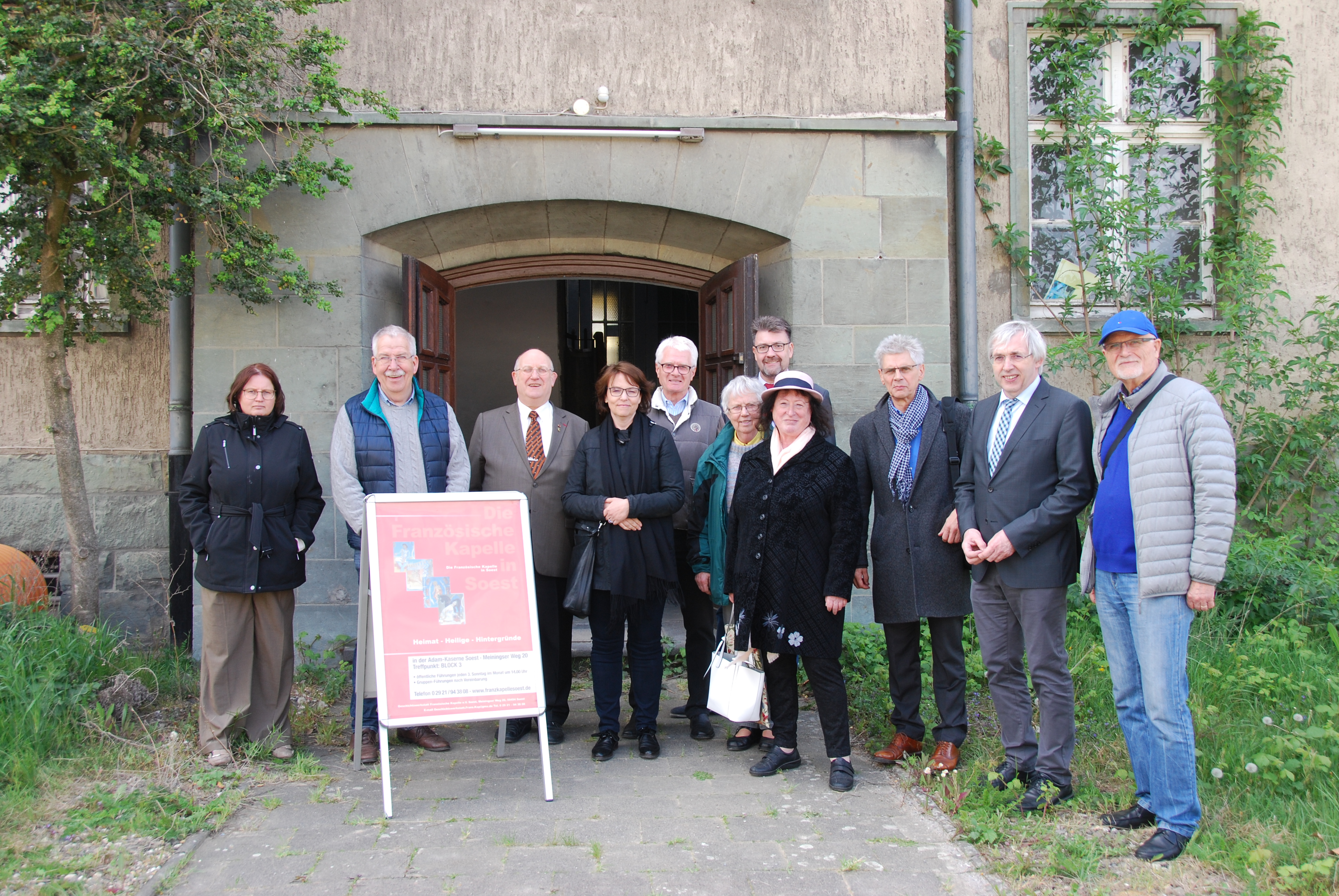 Klaus Kaiser besucht die Geschichtswerkstatt Französische Kapelle Soest