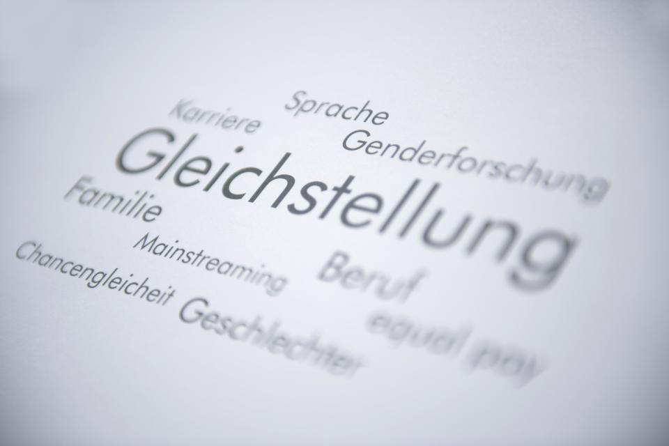 Viele Wörter rund um das Thema Gleichstellung