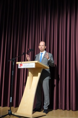 Heiko Hendriks spricht beim Jahresempfang 2018